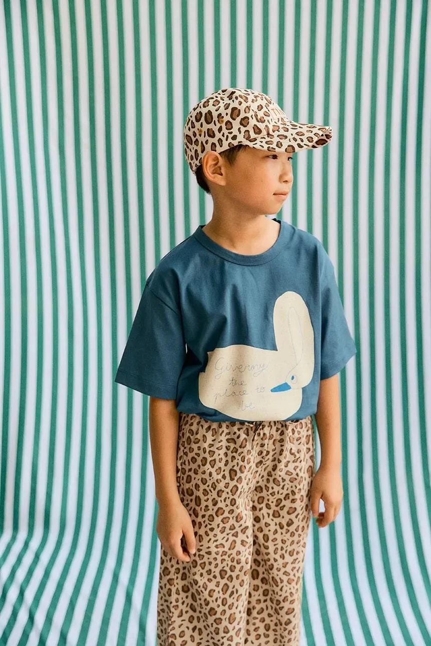 Детская хлопковая футболка SWAN GRAPHIC TEE