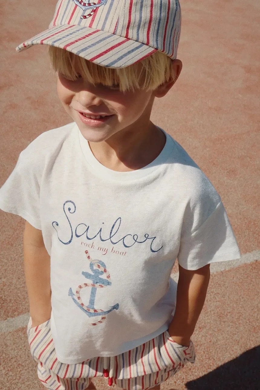 Детская футболка из смесового льна ERA TEE OCS