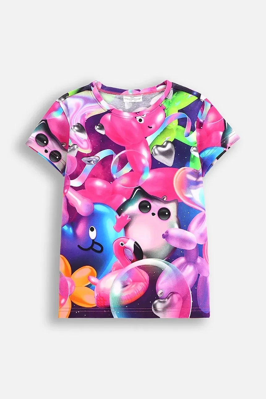 Детская футболка многоцветный для девочек