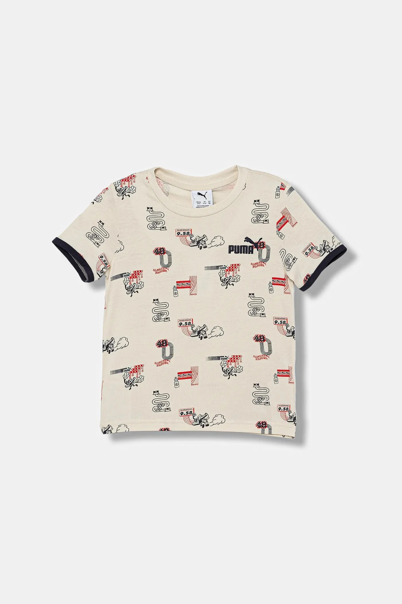 Детская хлопковая футболка LITTLE RUNNERS AOP Tee PS