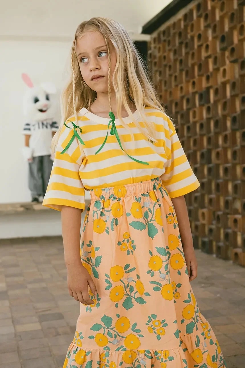 Детская хлопковая футболка STRIPES TEE