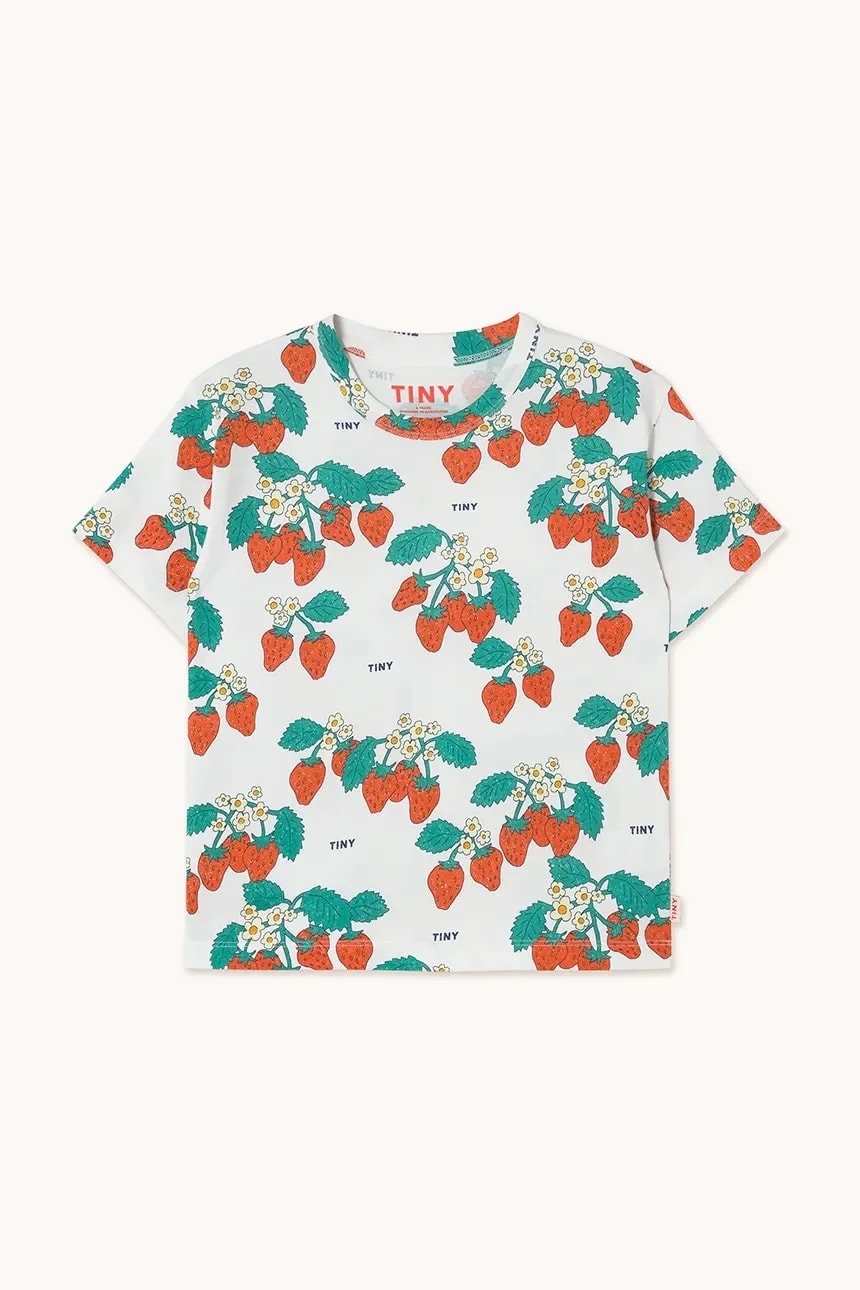 Детская хлопковая футболка STRAWBERRIES TEE