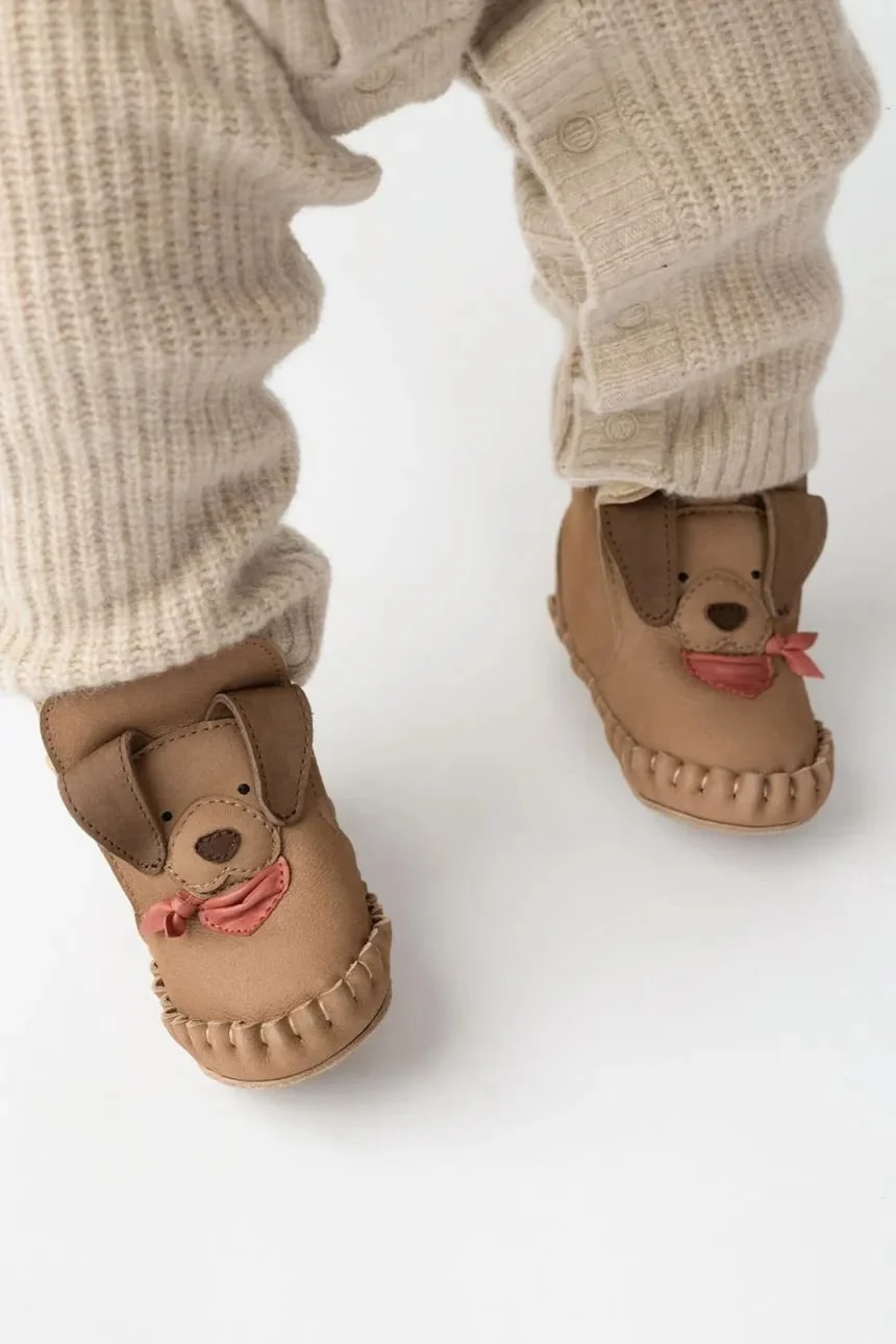 Кожаные детские туфли Junus Booties Western Dog