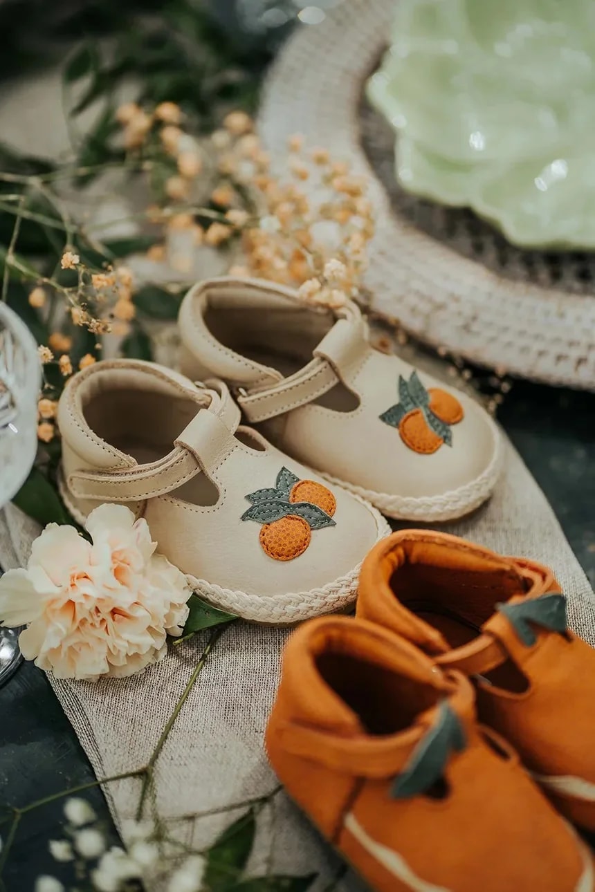 Yames Shoes Arancia детские кожаные туфли