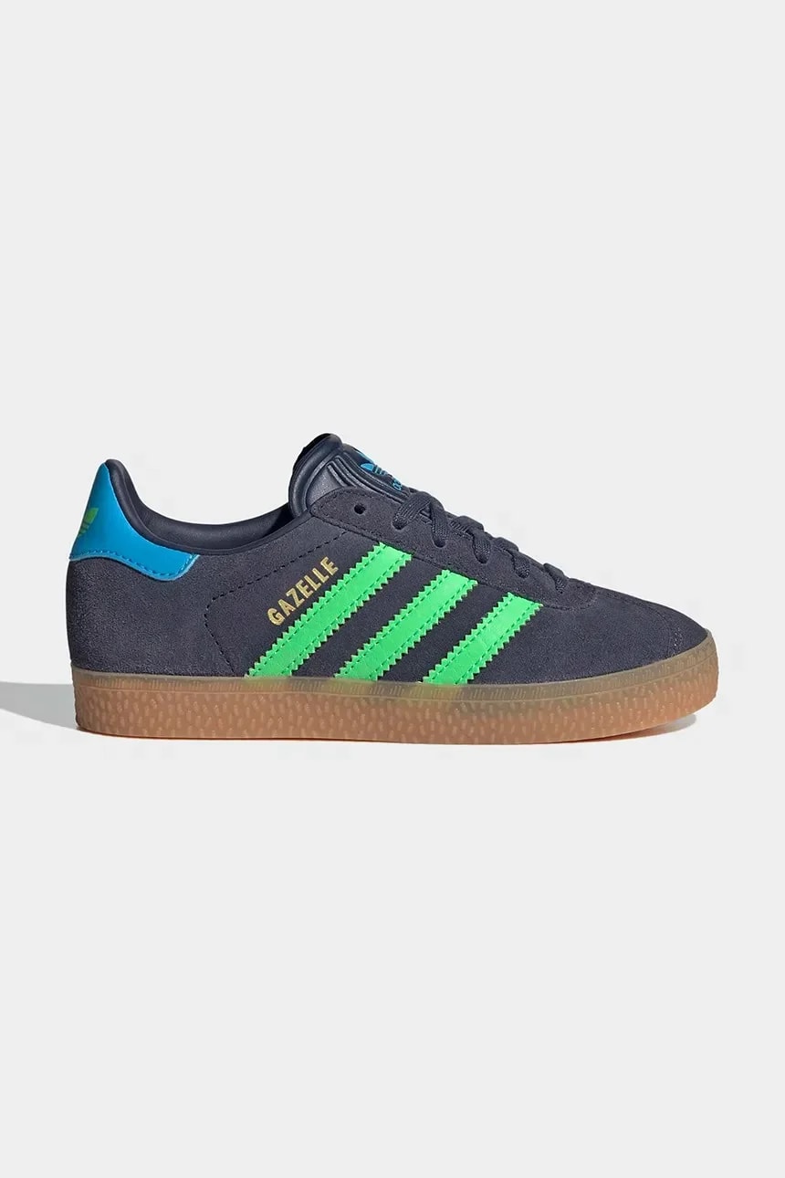 Детские замшевые кроссовки GAZELLE серые для мальчиков
