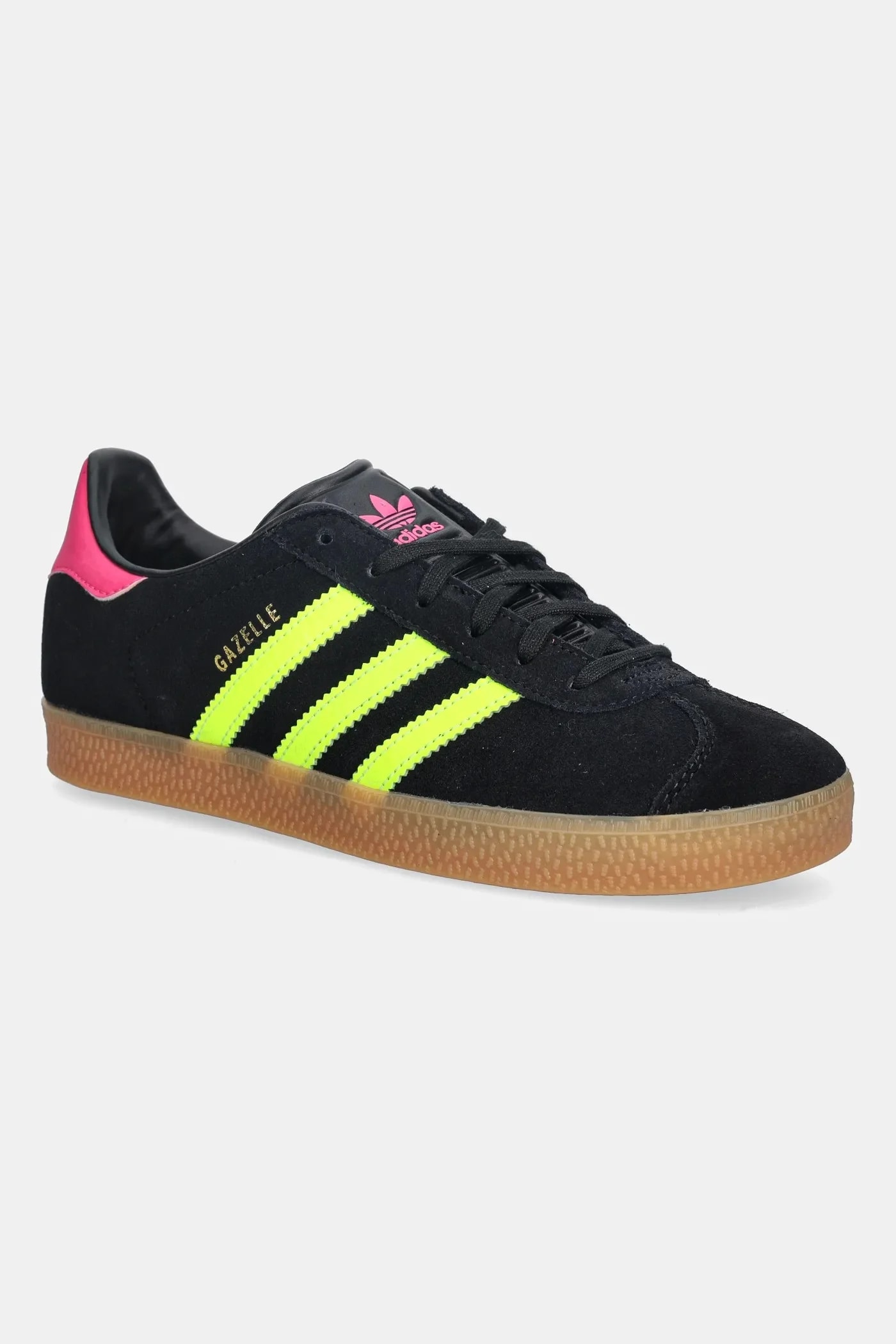 Детские замшевые кроссовки GAZELLE черные для мальчиков