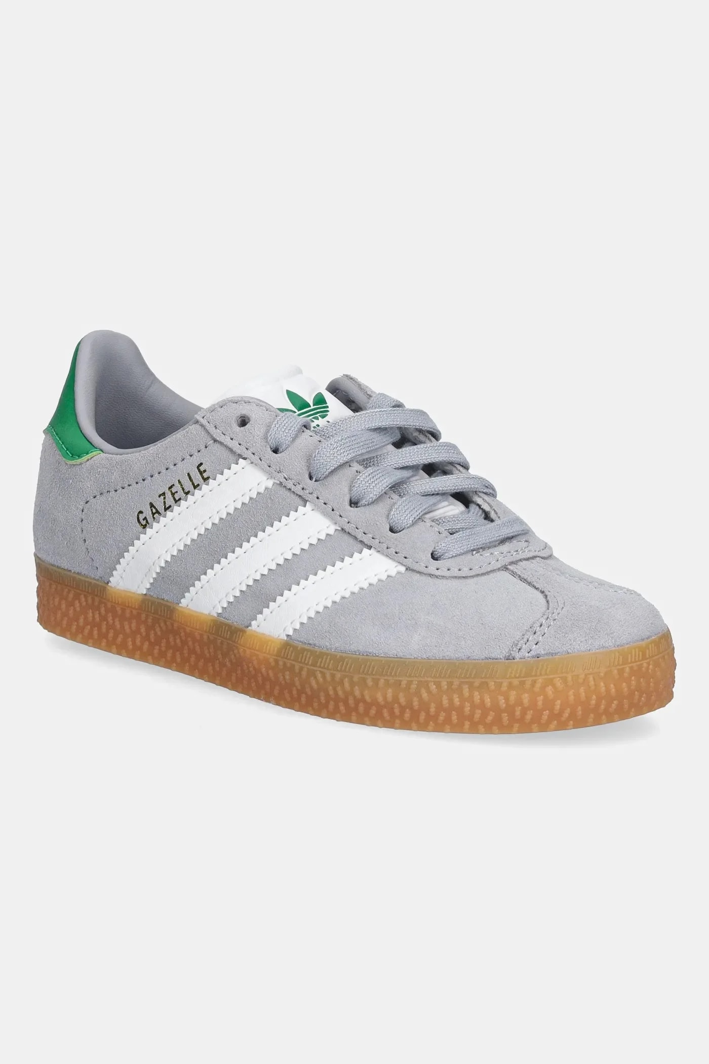 Детские замшевые кроссовки GAZELLE серые для мальчиков