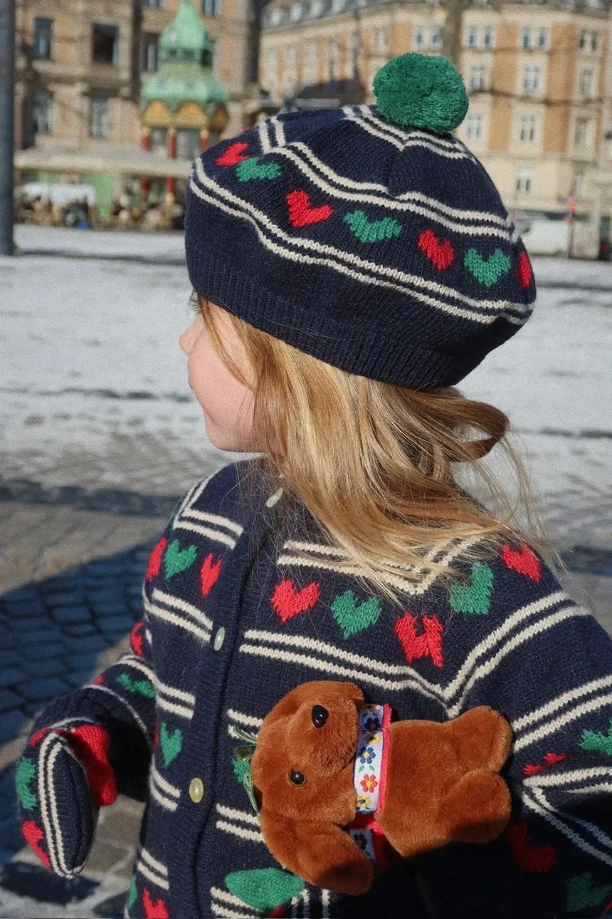 Детский берет с добавлением шерсти BELOU KNIT BERET
