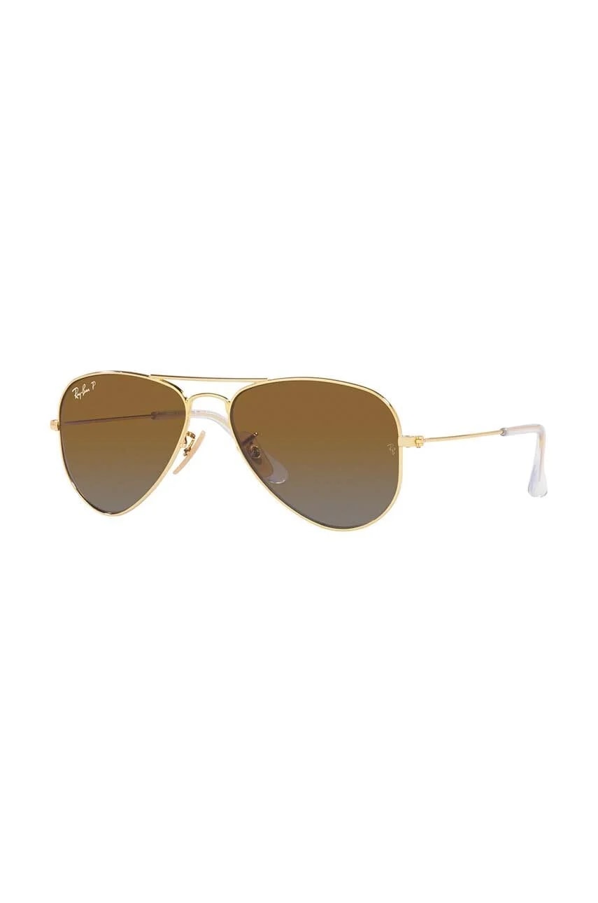 Детские солнцезащитные очки JUNIOR AVIATOR коричневые для мальчиков
