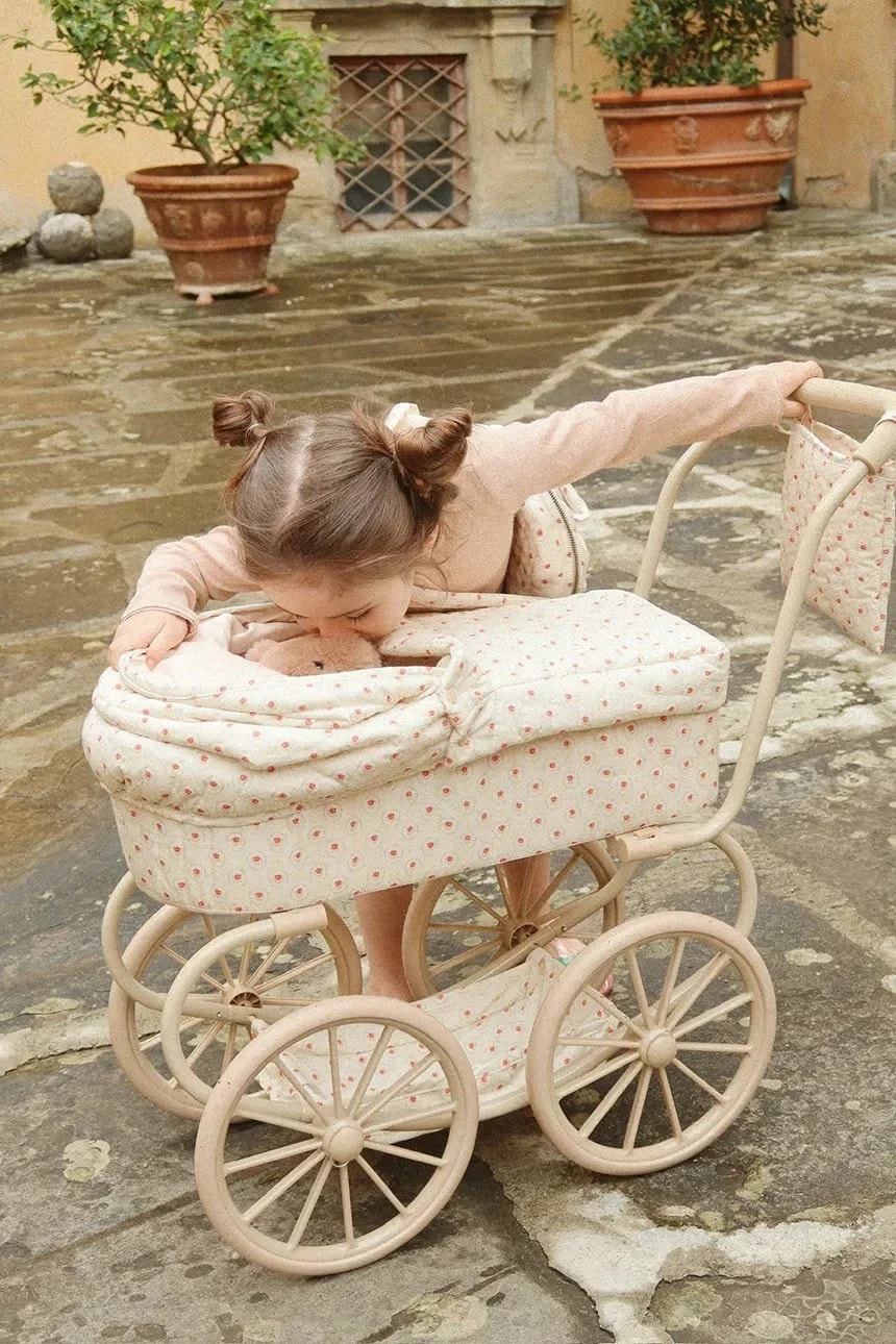 Коляска для кукол MINNIE DOLL PRAM бежевый для мальчиков