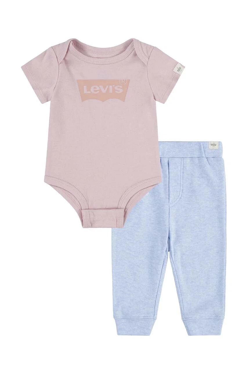 Хлопковый детский комплект LVN BATWING BODYSUIT SET