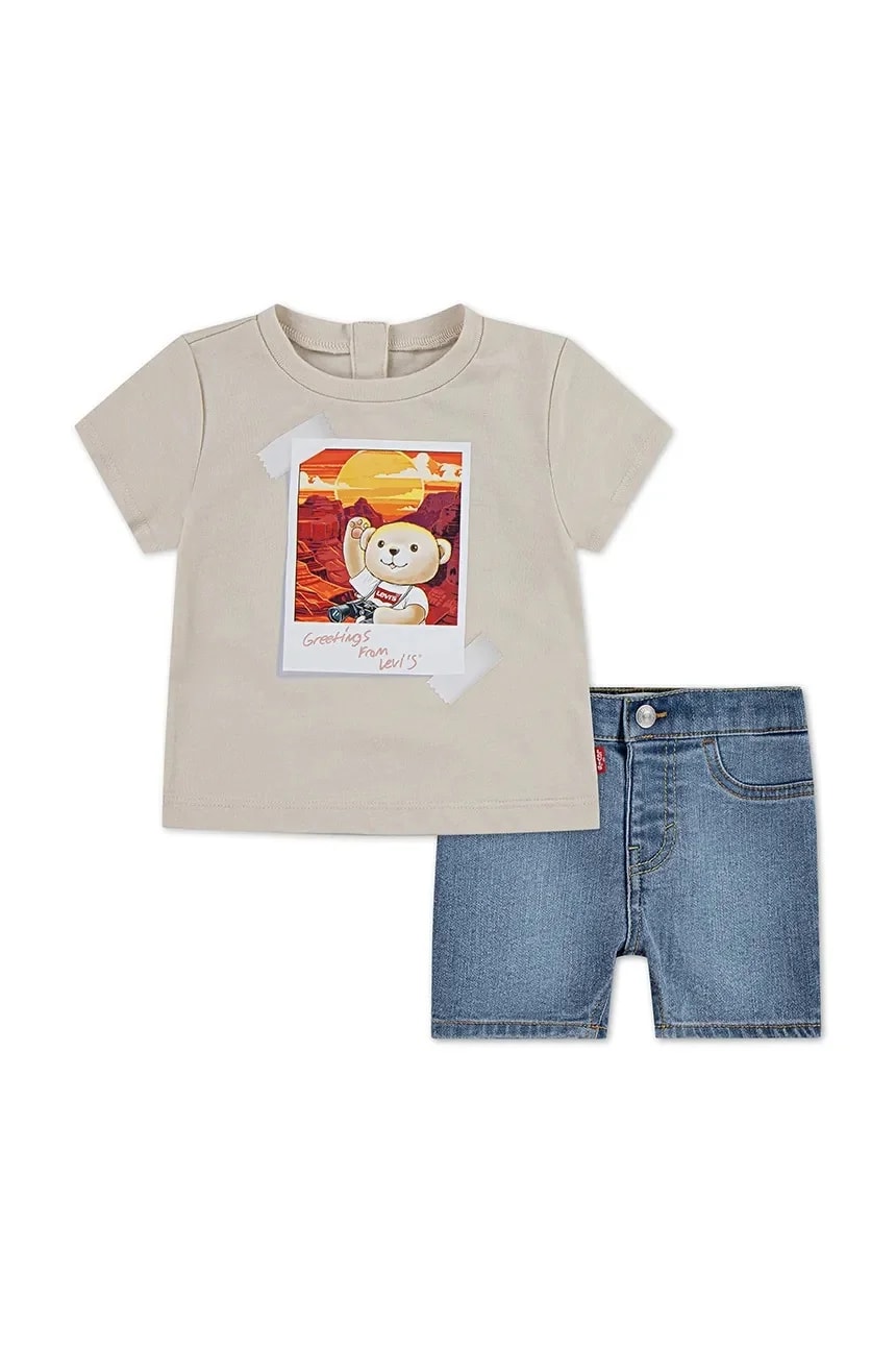 LEVI PHOTO OP DENIM SET детский комплект