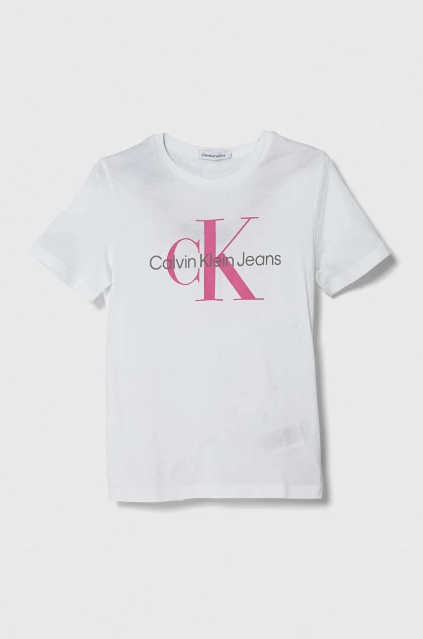 Детская хлопковая футболка белая для мальчиков