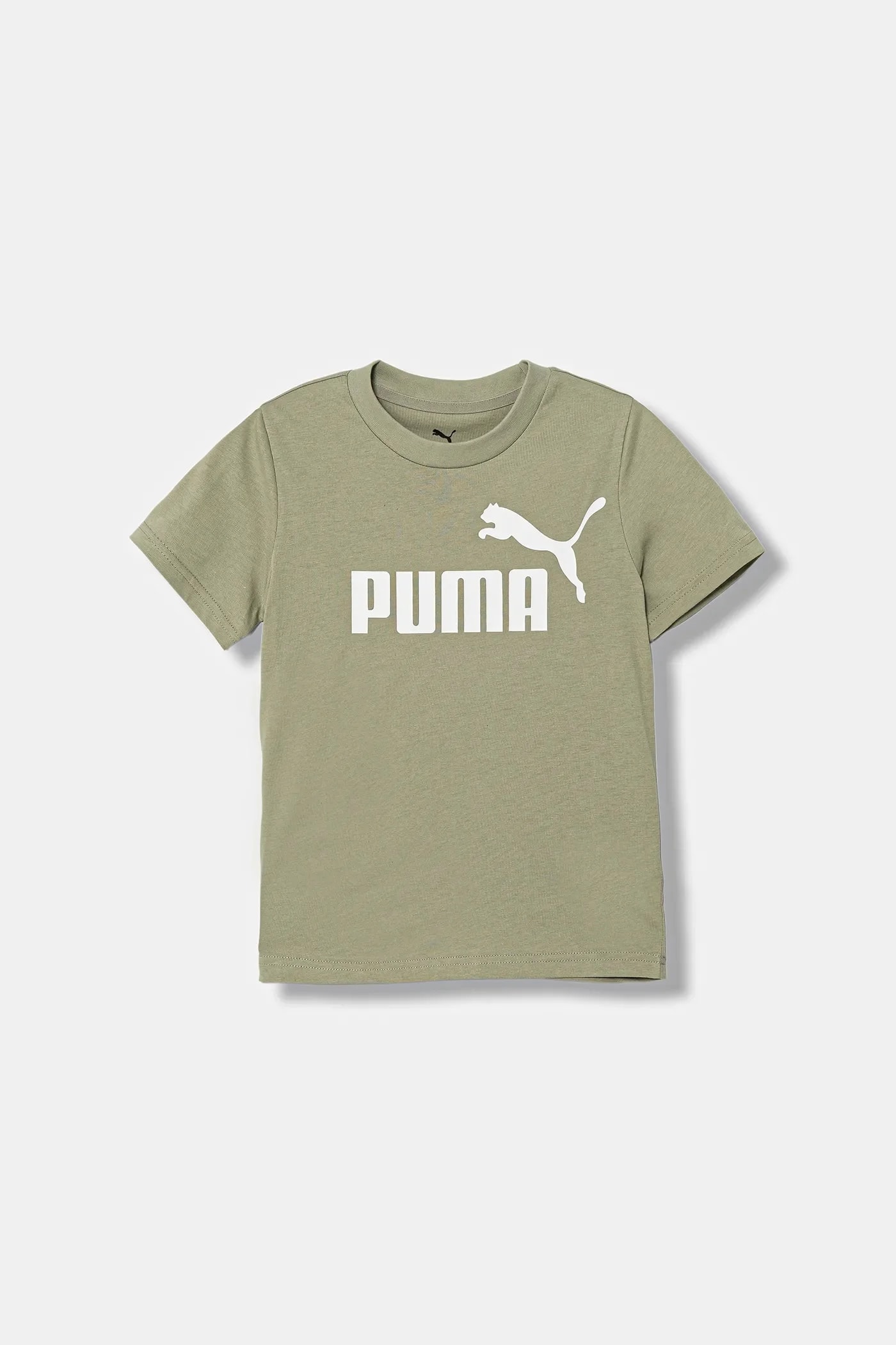 Детская хлопковая футболка ESS No. 1 Logo Tee зеленая для мальчиков