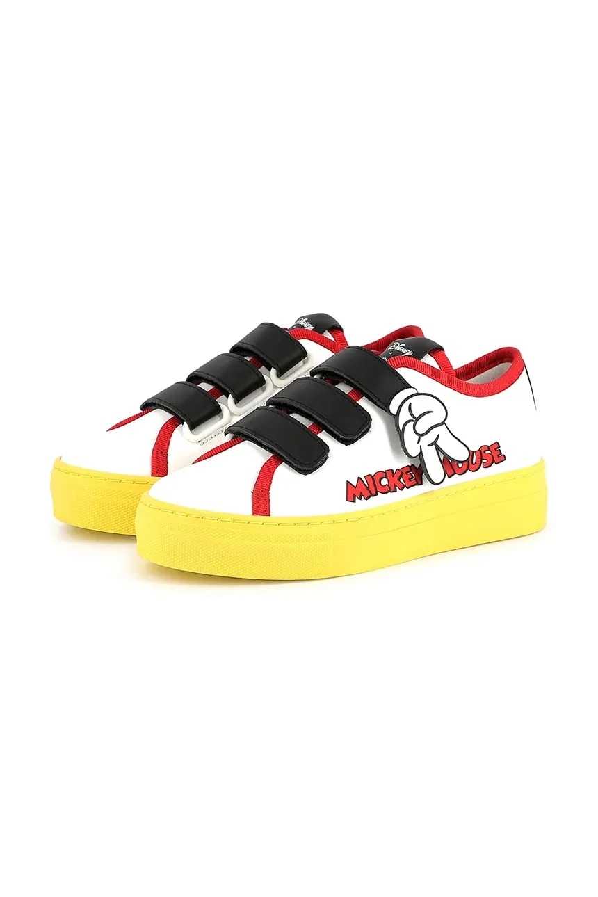 Кожаные кроссовки белые для мальчиков