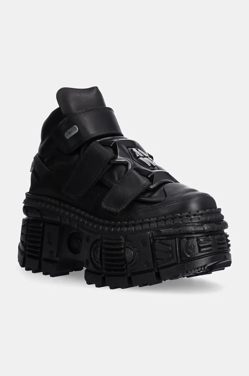 Кожаные туфли Crust Negro Negro + Tank Casco Negro