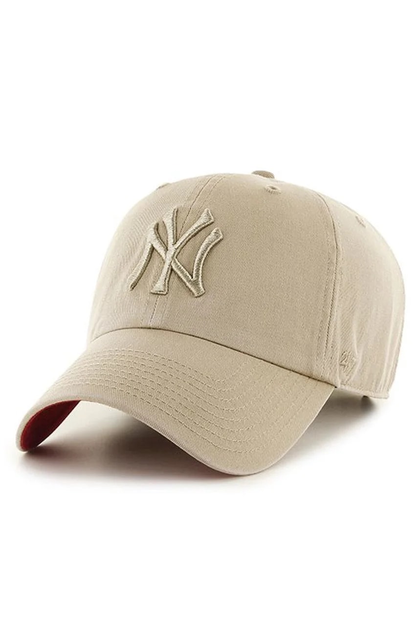 Кепка MLB Нью-Йорк Янкиз бежевая для мужчин