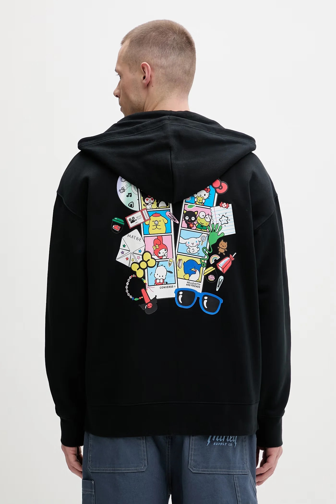 Хлопковая толстовка на молнии x HELLO KITTY