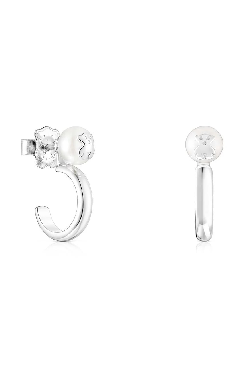 Серебряные серьги Icon Pearl с жемчугом