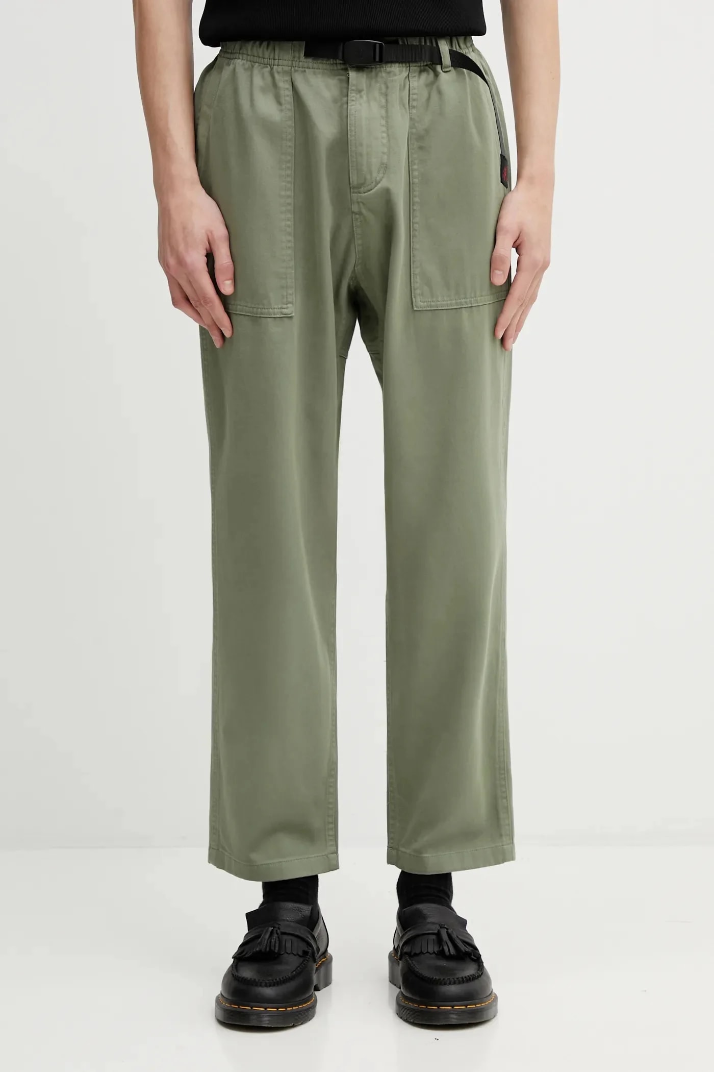 хлопковые брюки LOOSE TAPERED RIDGE PANT