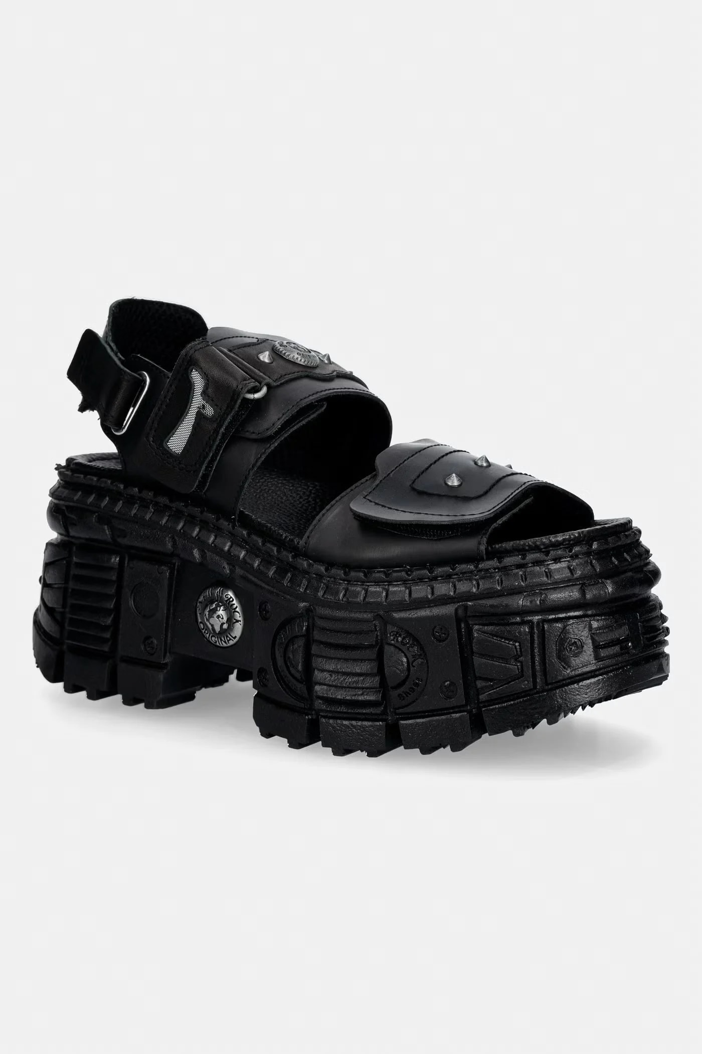 Женские кожаные босоножки ANTIK NEGRO, ITALI NEGRO, TANK CASCO LATE