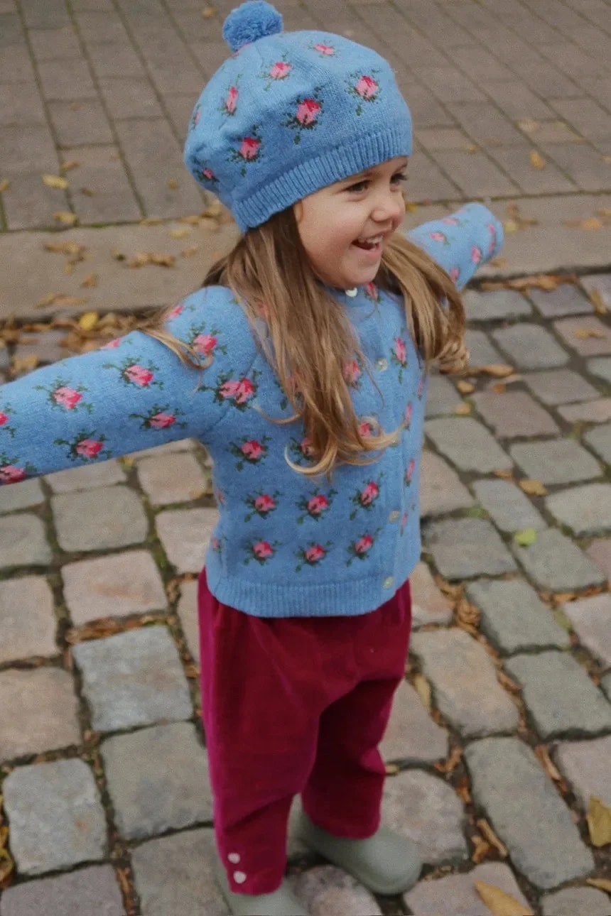 Кардиган из шерсти BELOU KNIT CARDIGAN