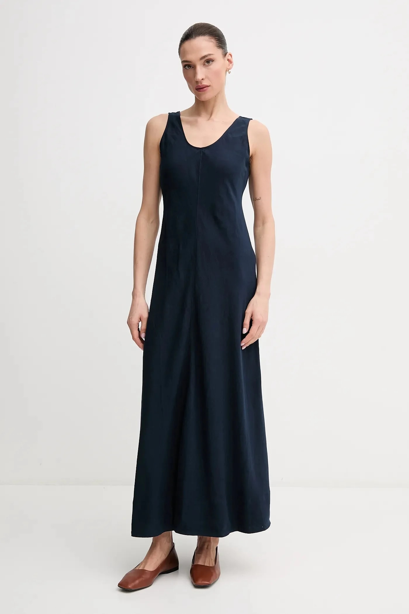 Льняное платье