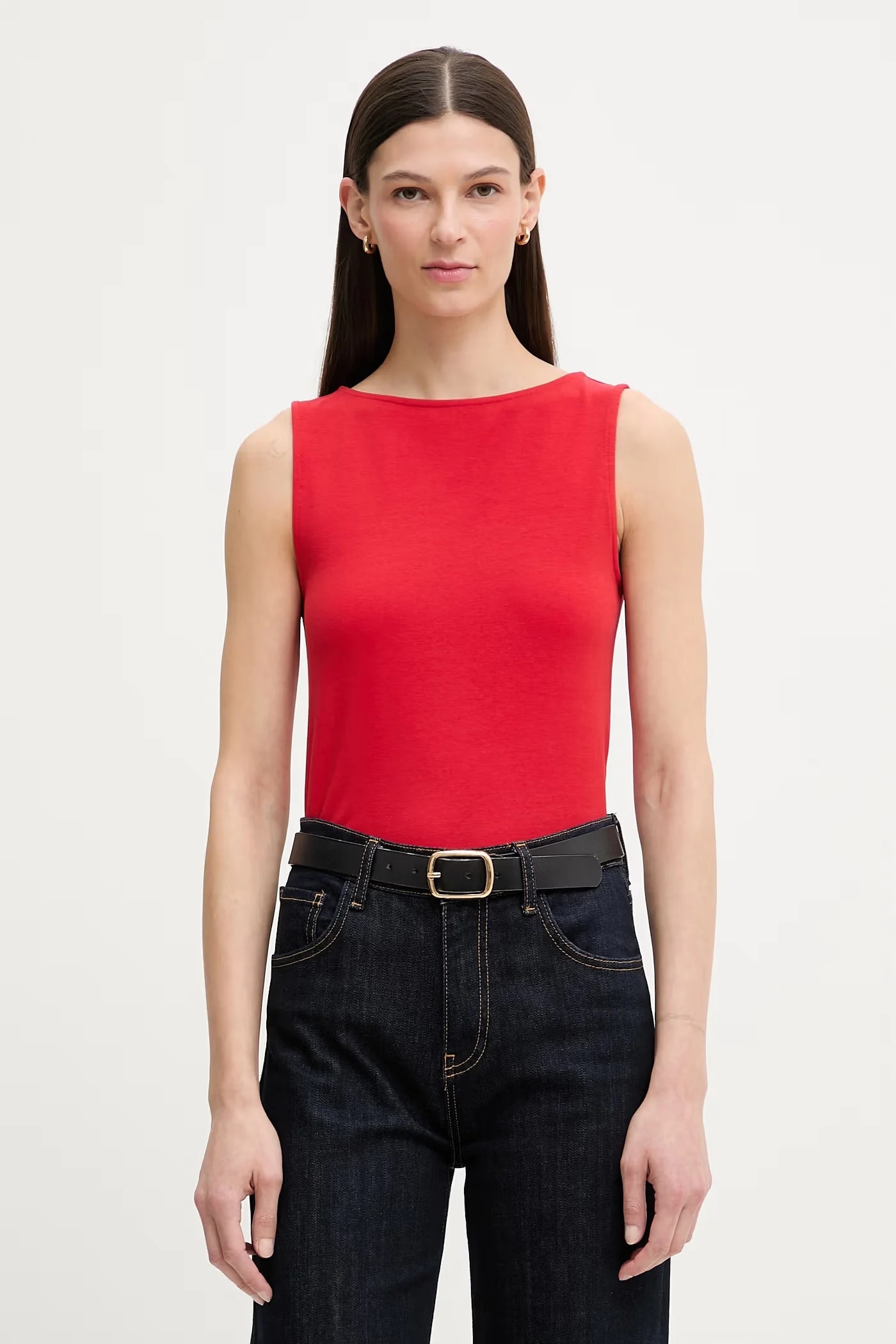 Женский хлопковый топ SL BOATNECK