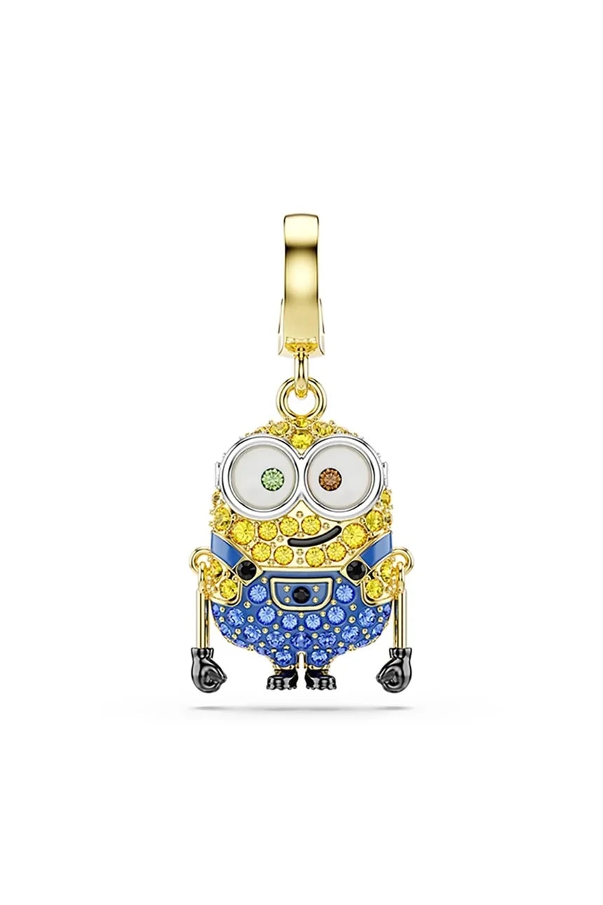 Женский металлический кулон с кристаллом Swarovski МИНИОНЫ