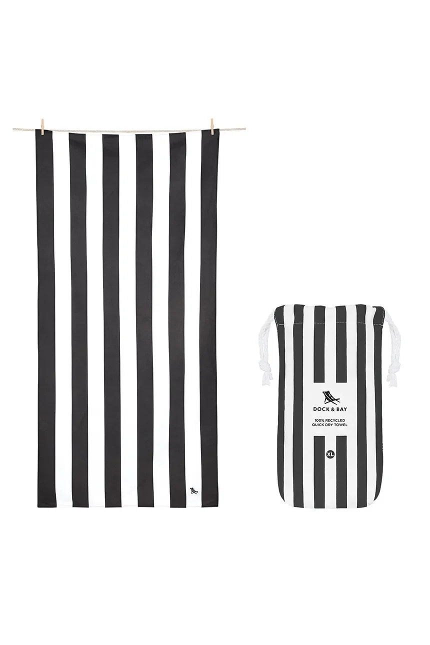 Быстросохнущее пляжное полотенце Kamari Charcoal 200 x 90 см