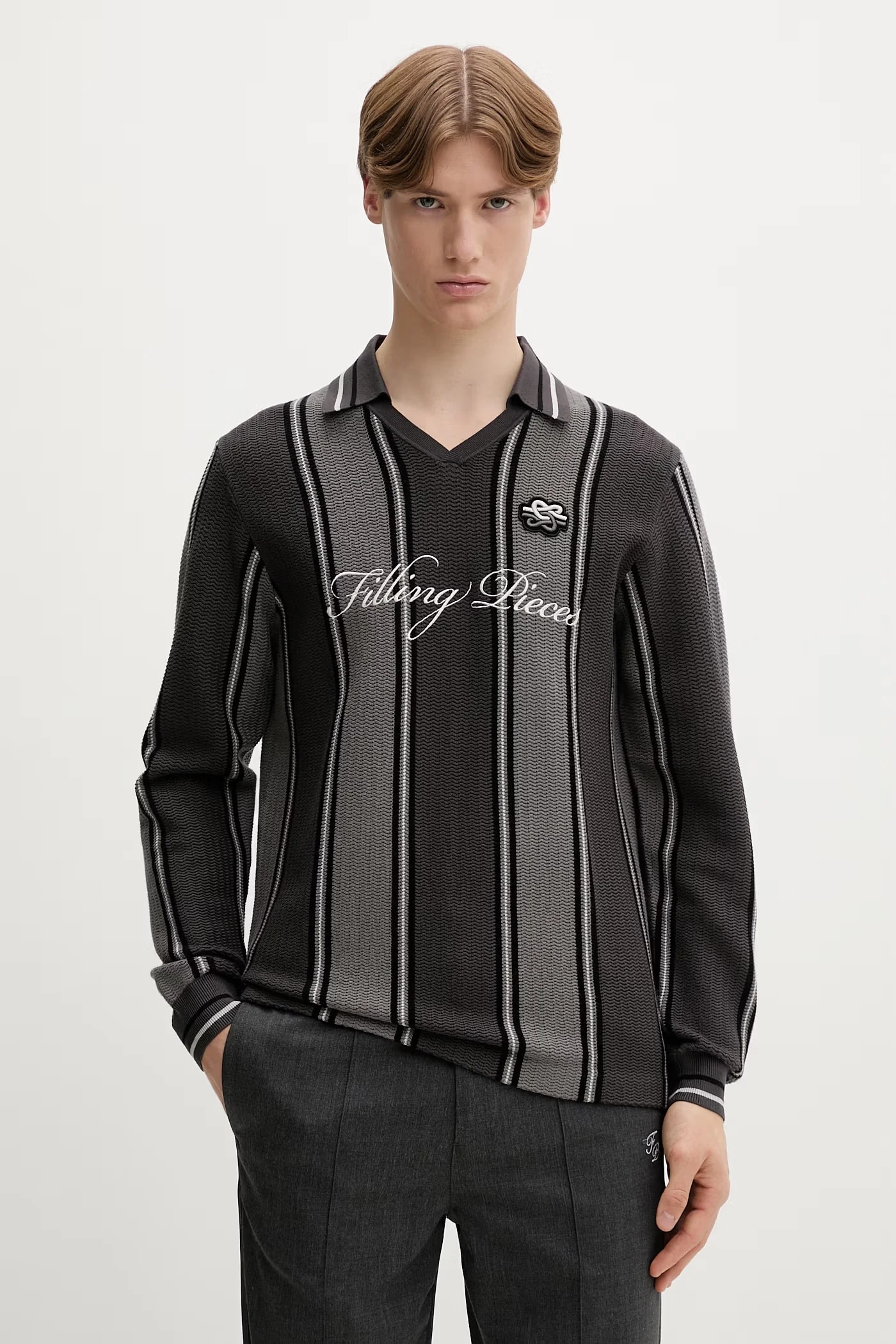 Мужской вязаный свитер из вискозы Football Jersey