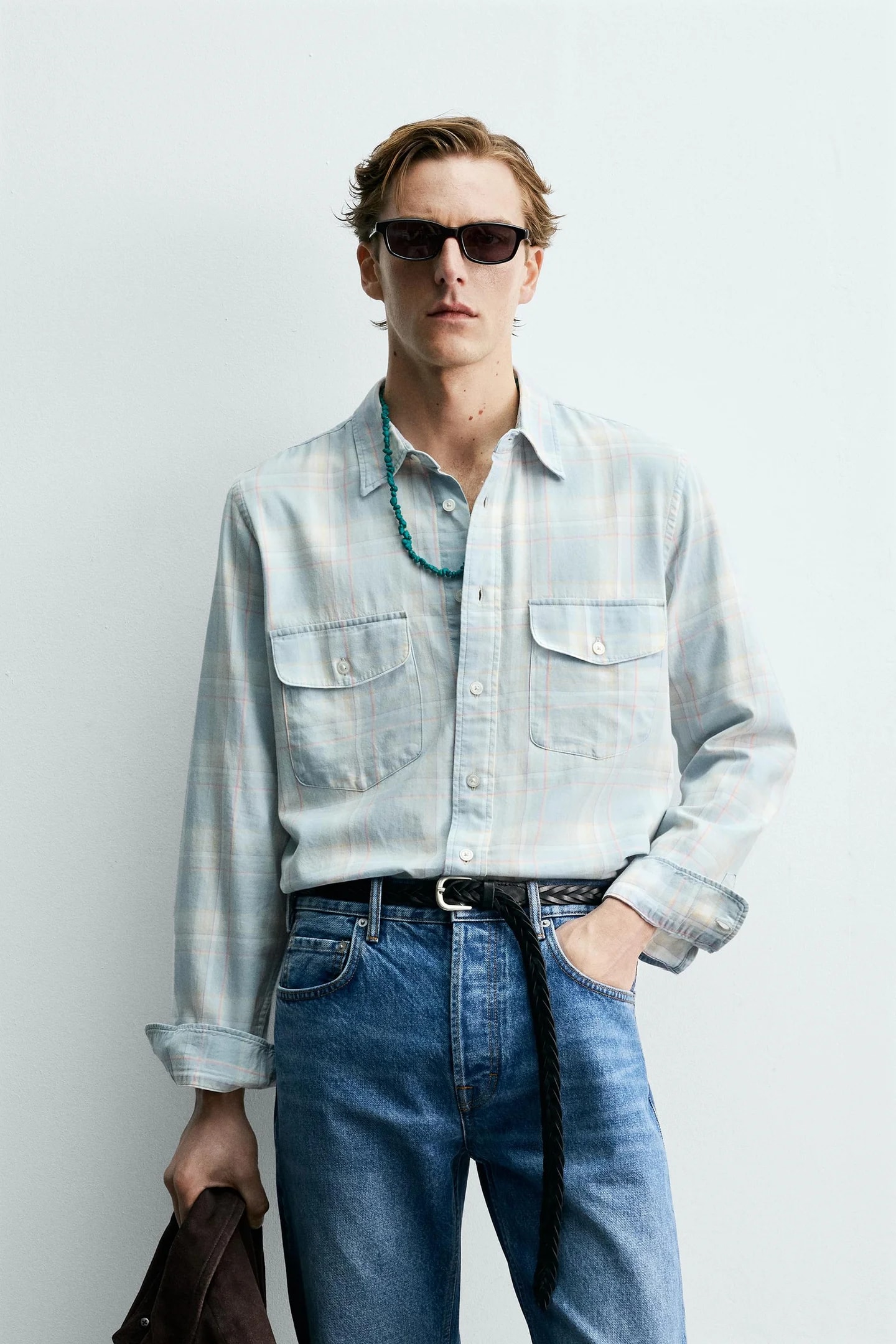 ДЖИНСОВАЯ РУБАШКА AARON LEVINE Zara