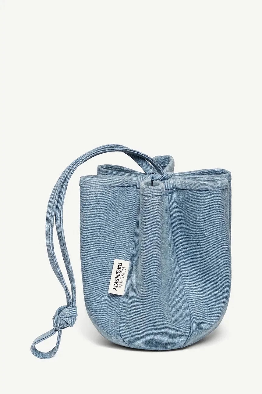 Женская джинсовая сумка RUSLAN BAGINSKIY Denim HatBag