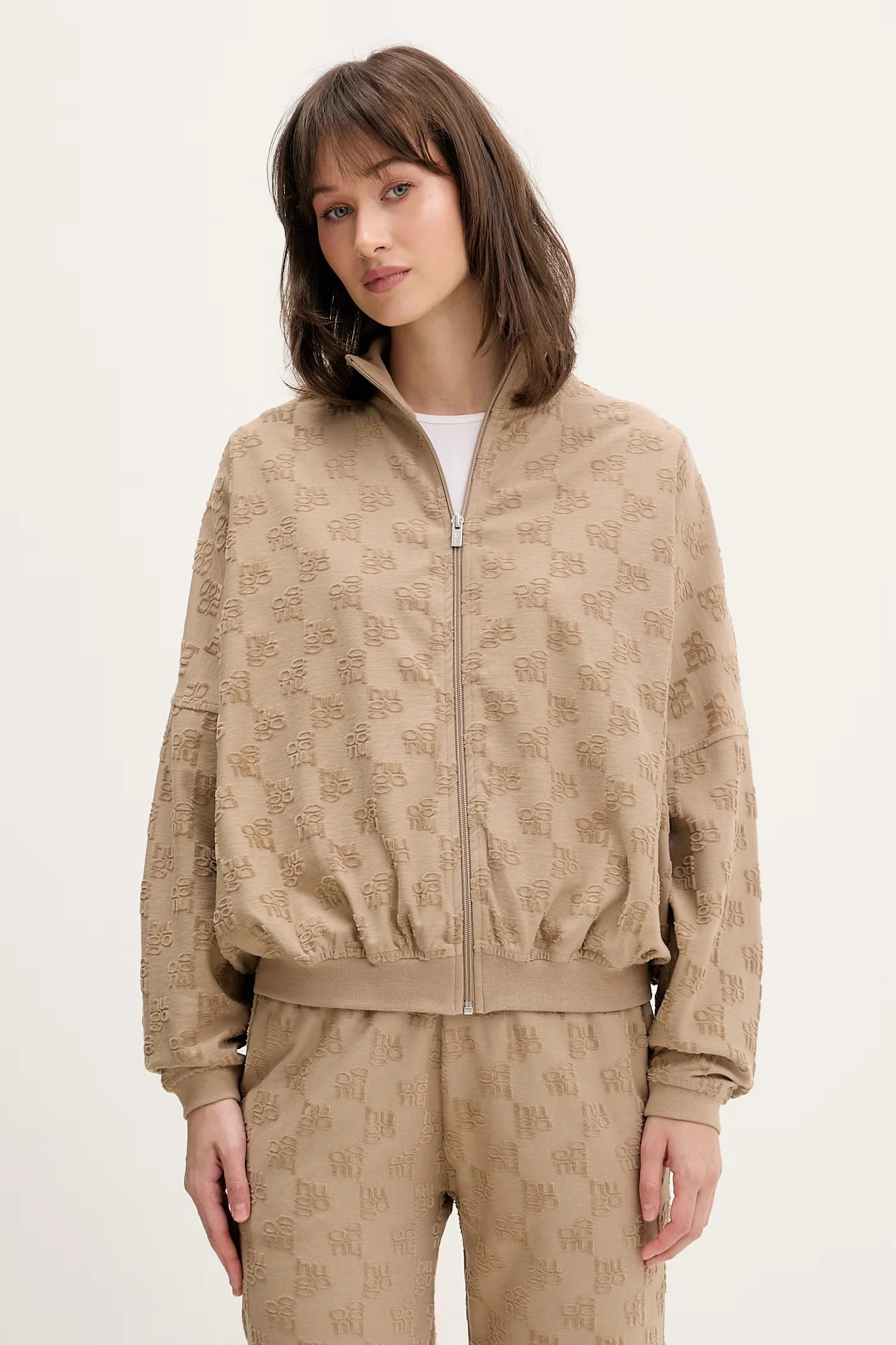 Lounge женская толстовка из хлопка TERRYMONOGRAM_JACKET