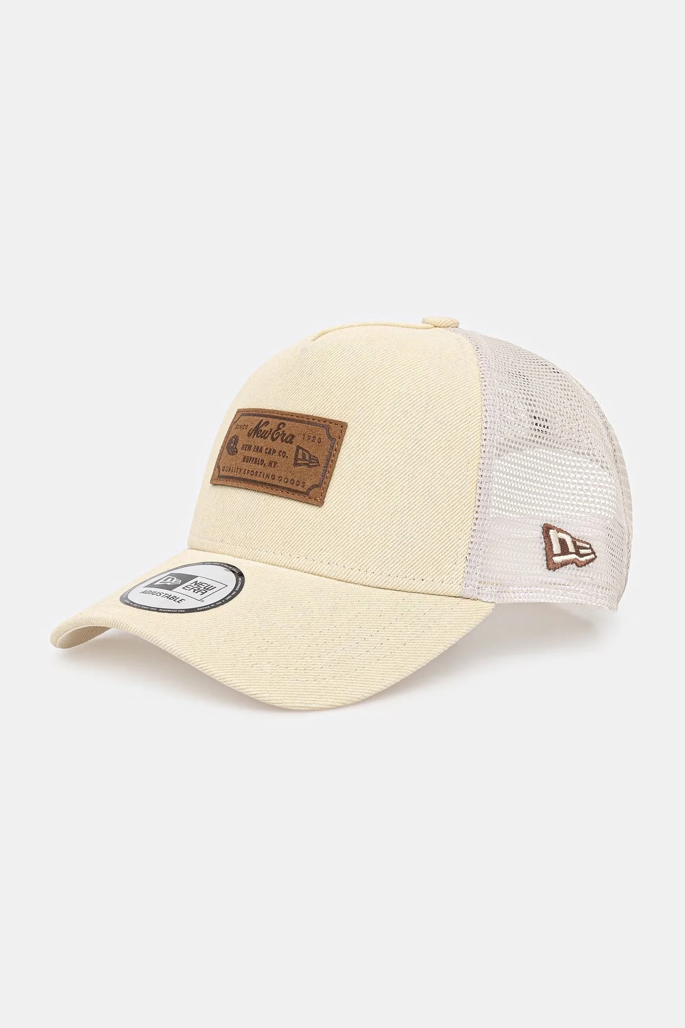 Кепка дальнобойщика DENIM LEATHER PATCH TRUCKER
