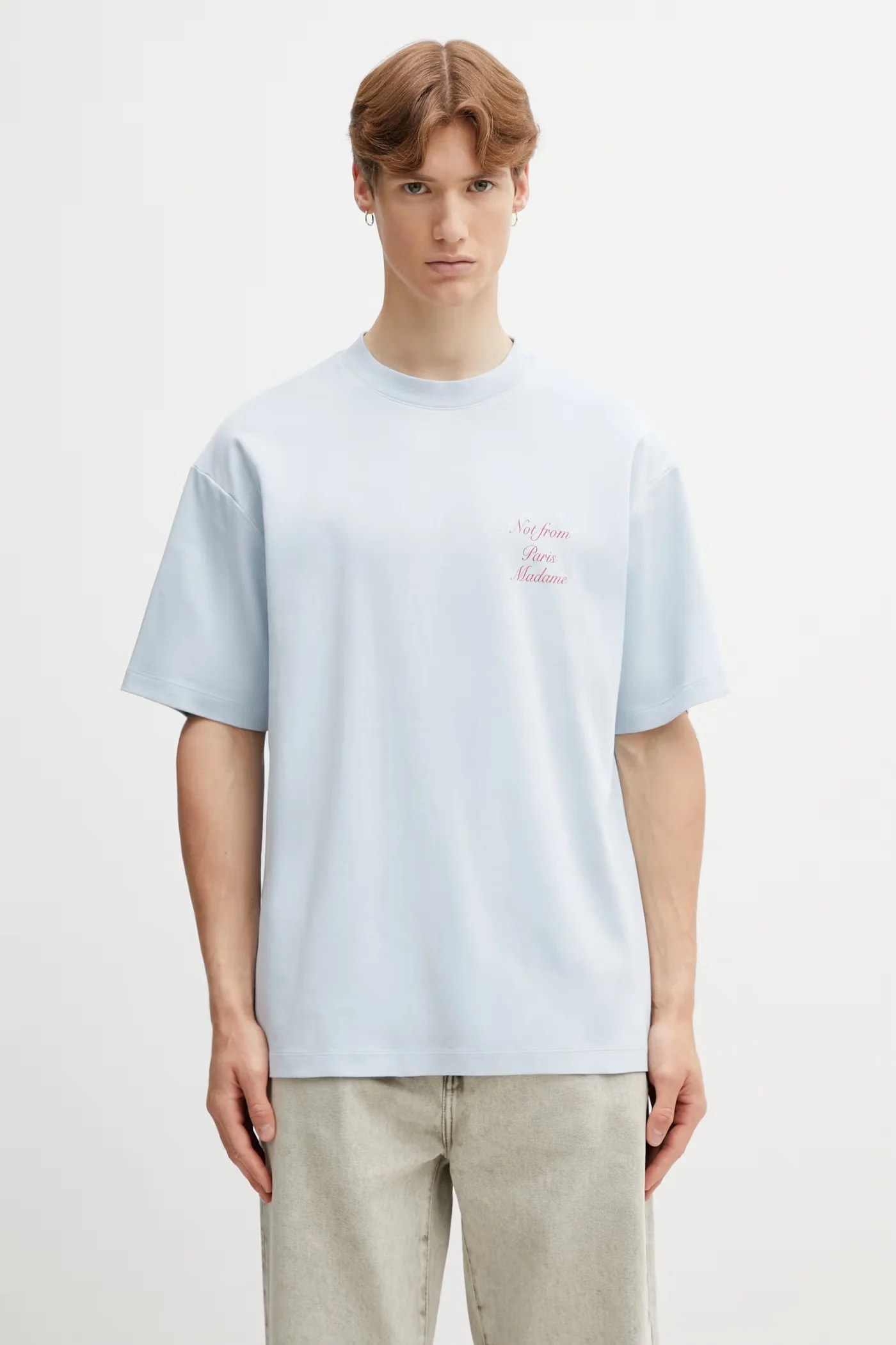 Мужская хлопковая футболка Le T-Shirt Slogan Calligraphy