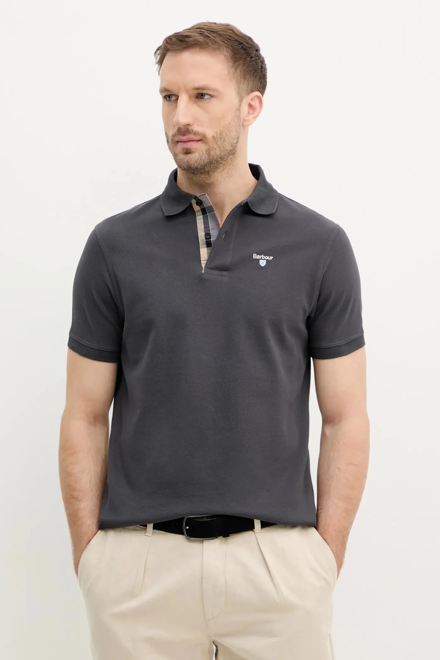 Хлопковое поло Tartan Pique Polo