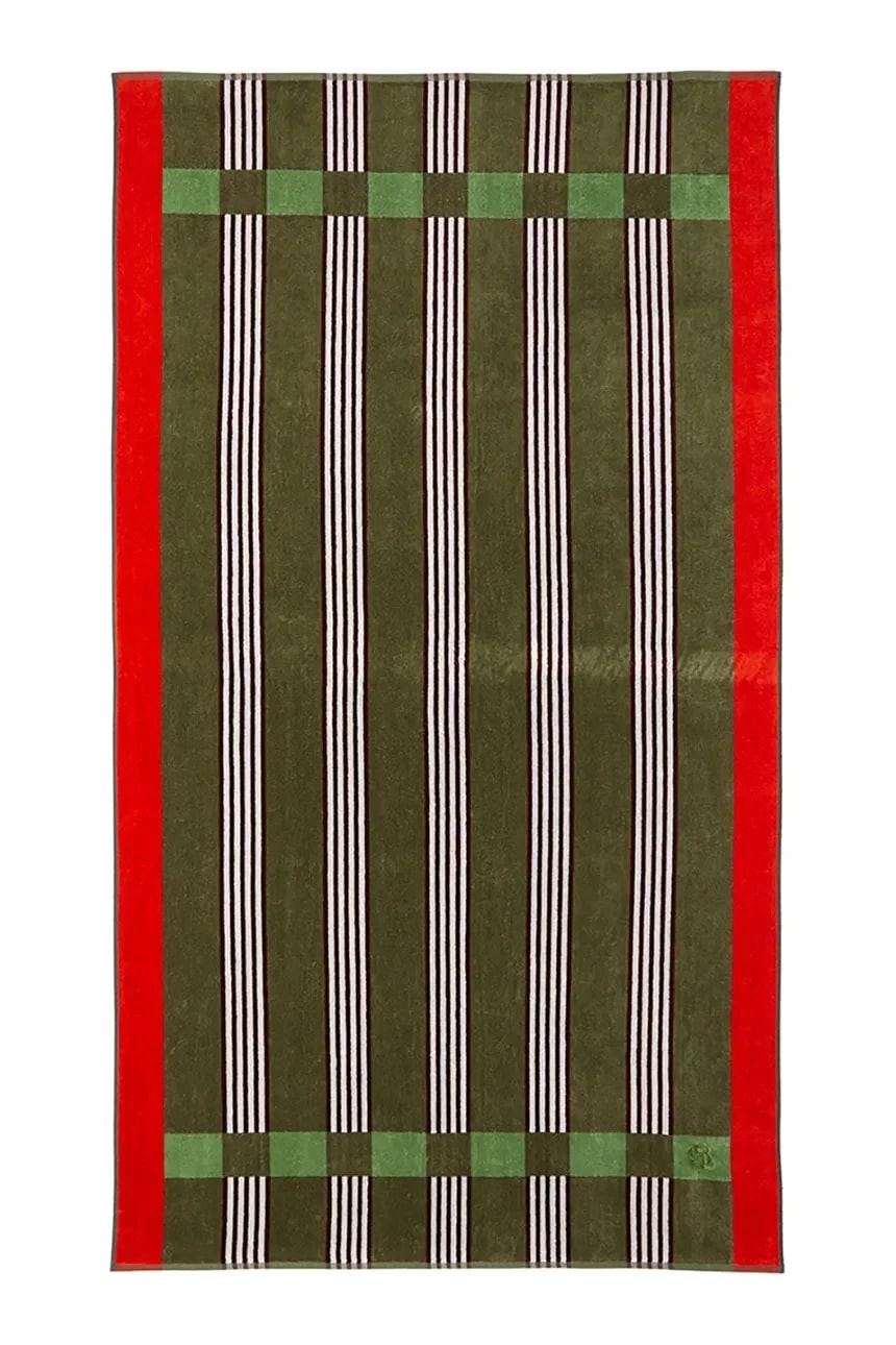 Хлопковое пляжное полотенце VENTO Kaki, 90 x 160 см