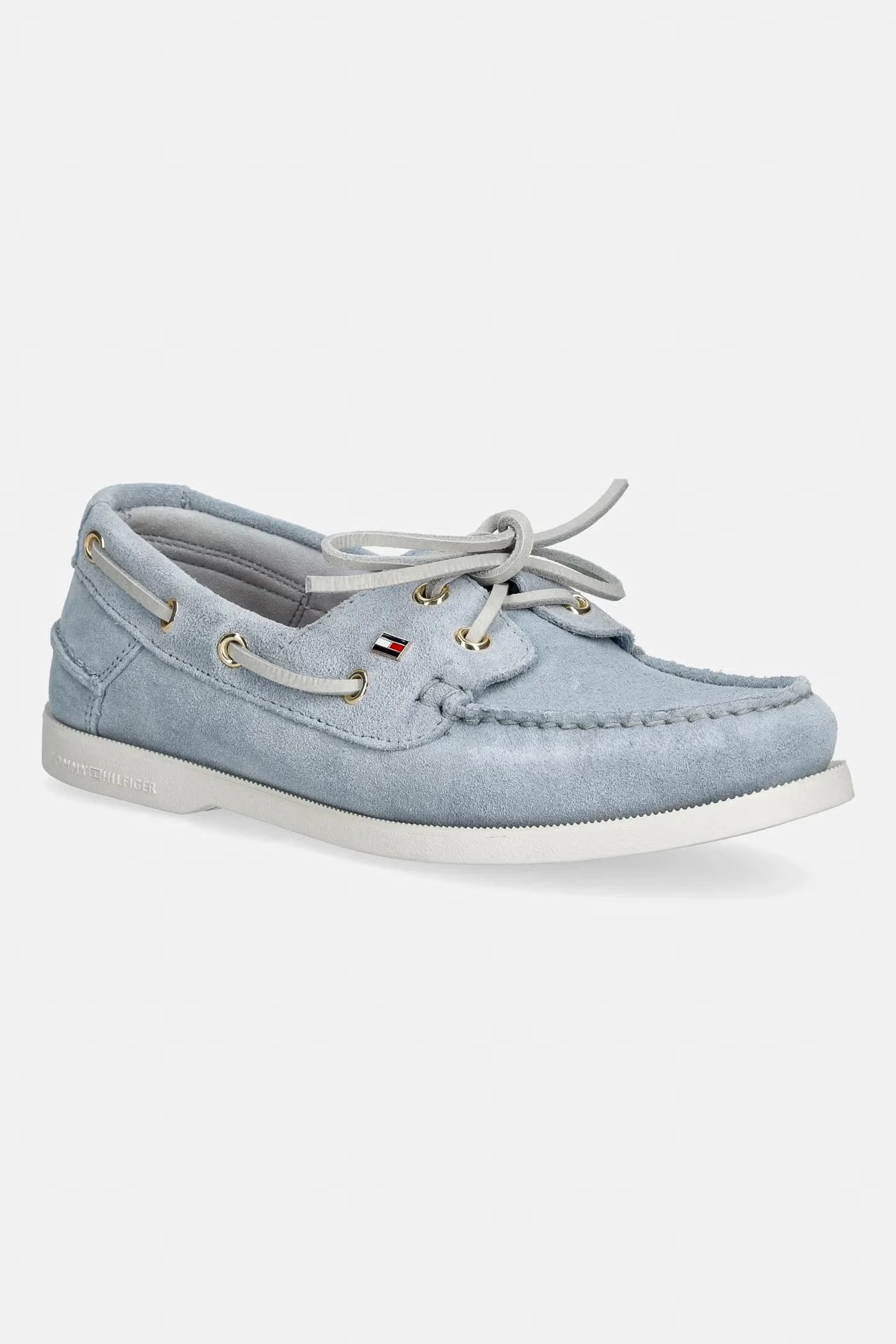 HILFIGER SUEDE BOAT SHOE женские замшевые мокасины