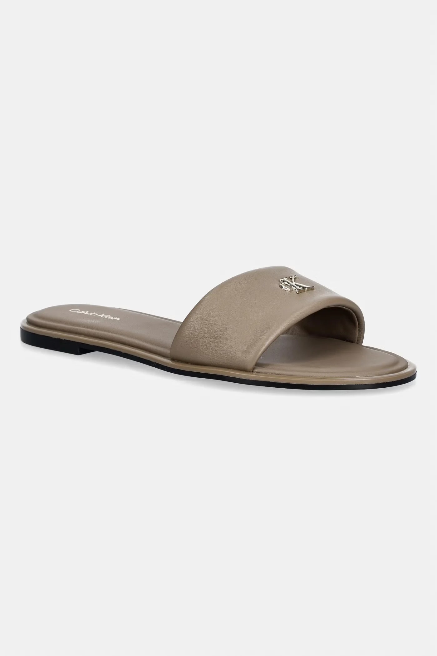 Тапочки женские кожаные ROUND FLAT SNDL LTH BAR HW 2
