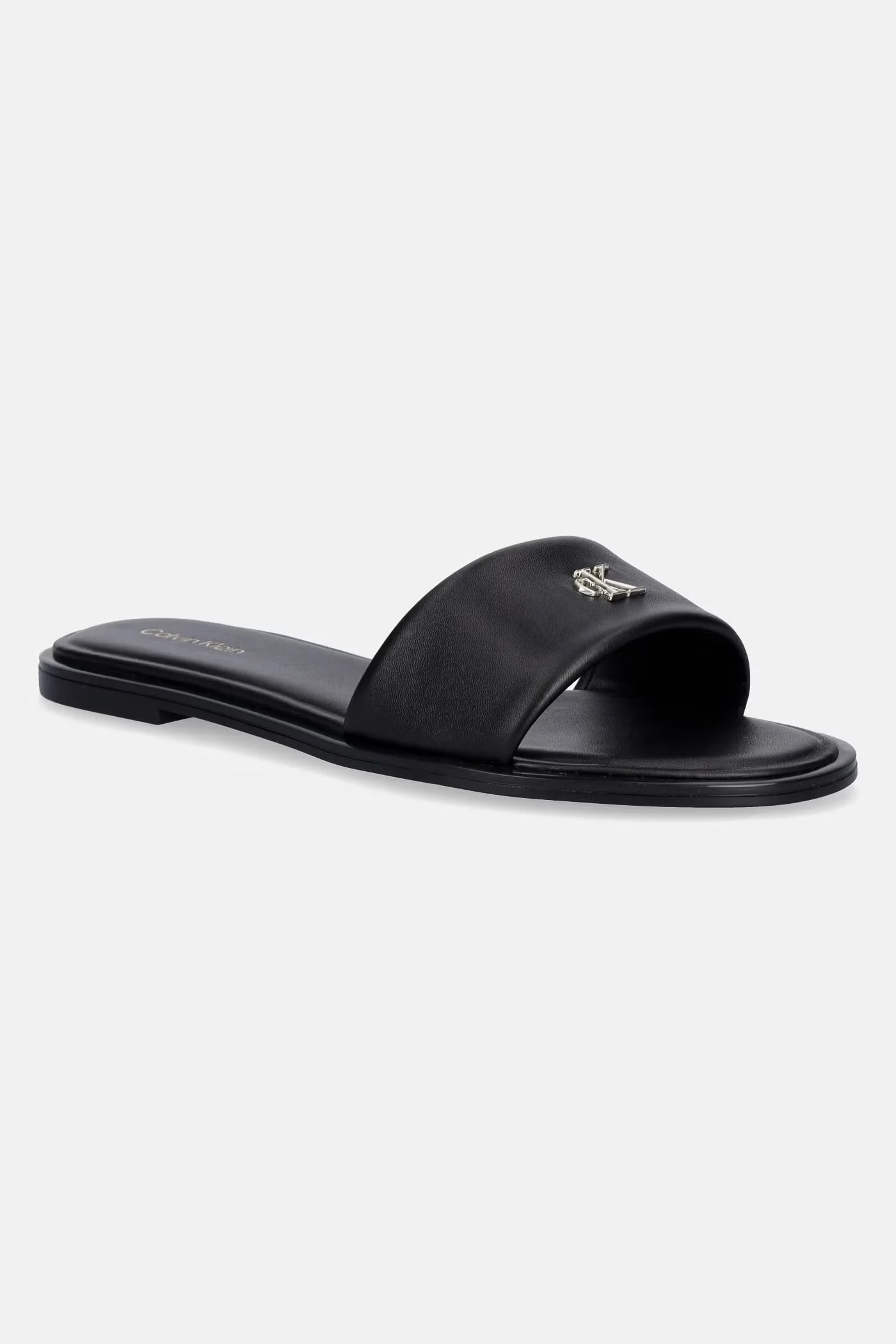 Тапочки женские кожаные ROUND FLAT SNDL LTH BAR HW 2