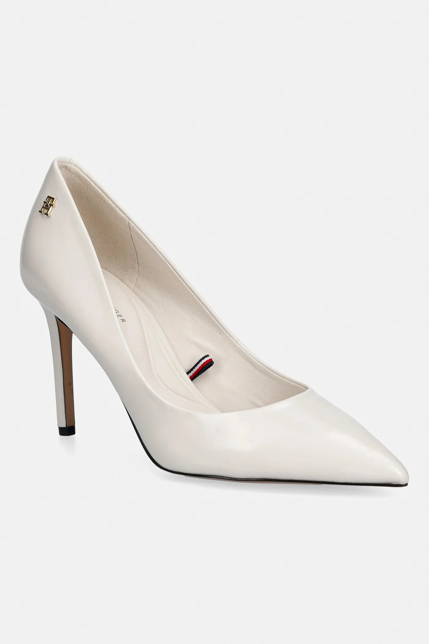 Кожаные туфли ESSENTIAL POINTED PUMP на высоком каблуке