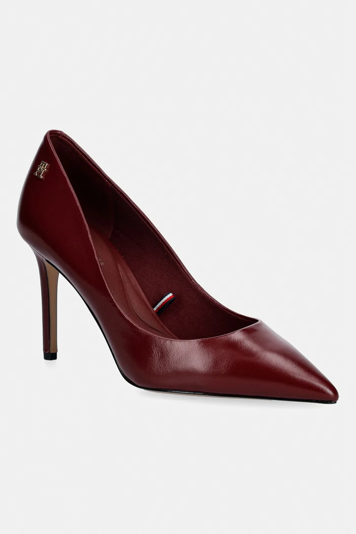 Кожаные туфли ESSENTIAL POINTED PUMP на высоком каблуке