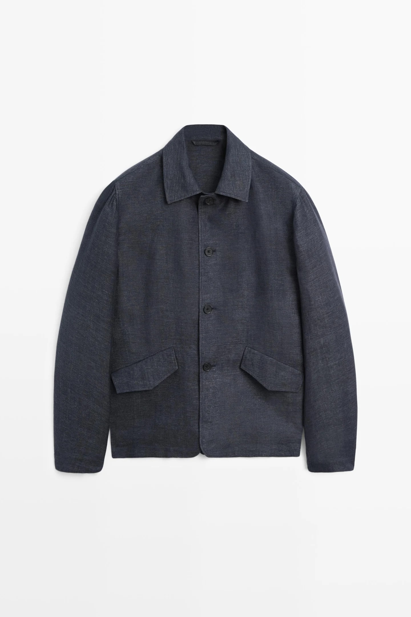 Рубашка Total Look из 100% меланжевого льна.