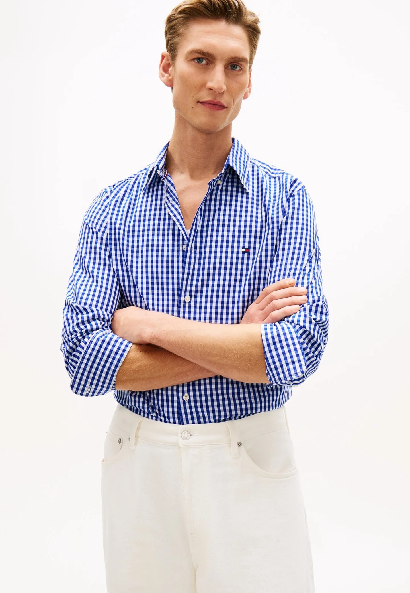 FLEX POPLIN GINGHAM - Рубашка