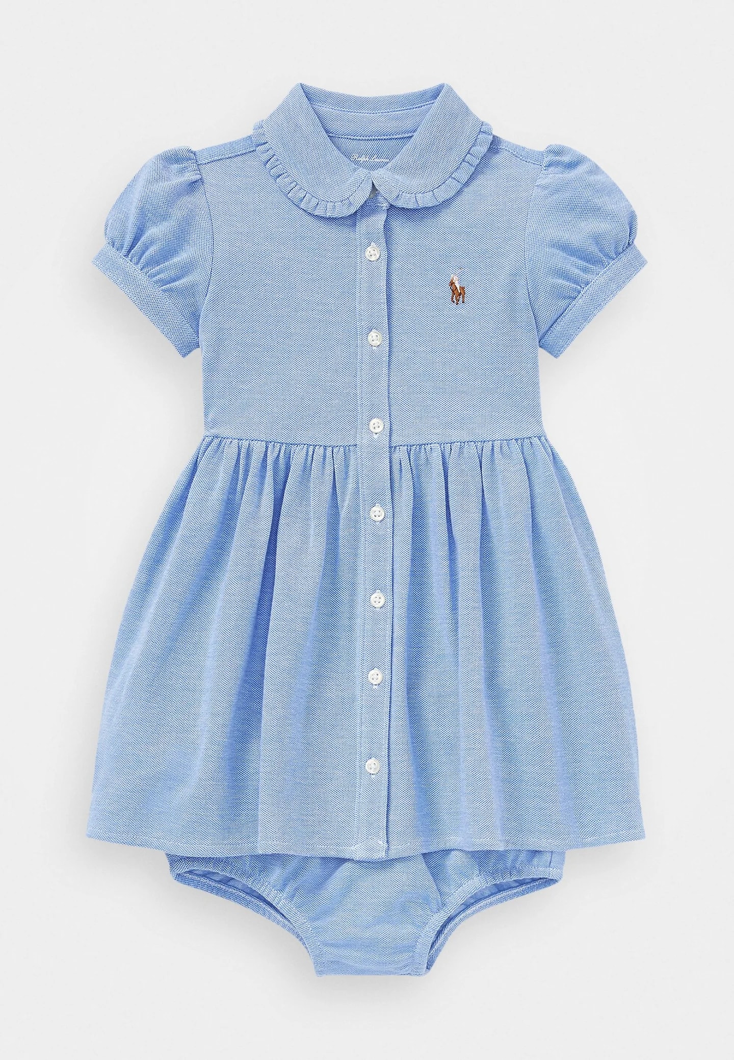 KNIT MESH OXFORD DRESS & BLOOMER - Летнее платье