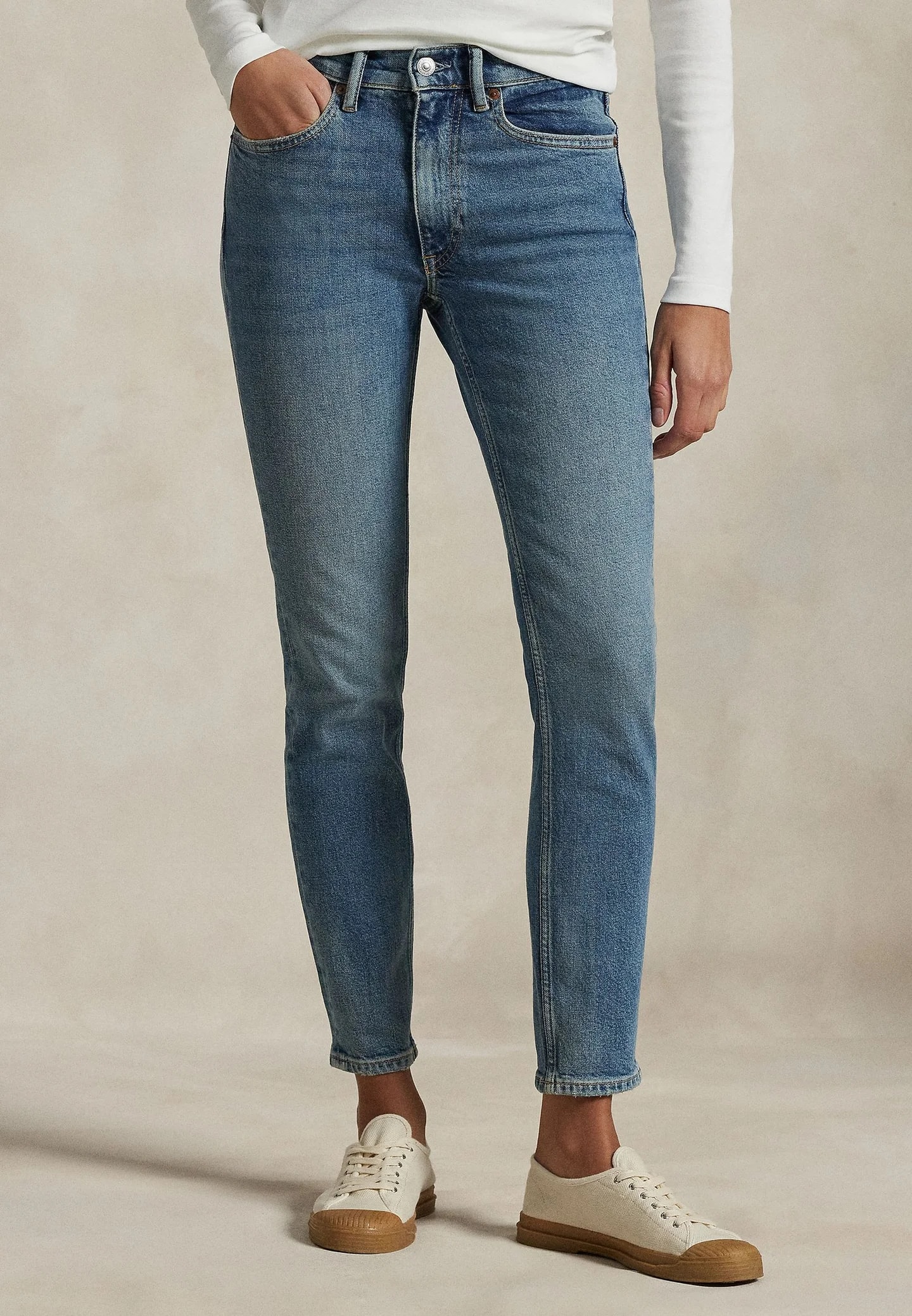 ДЖИНСЫ MID RISE SUPER SLIM - Джинсы Skinny Fit