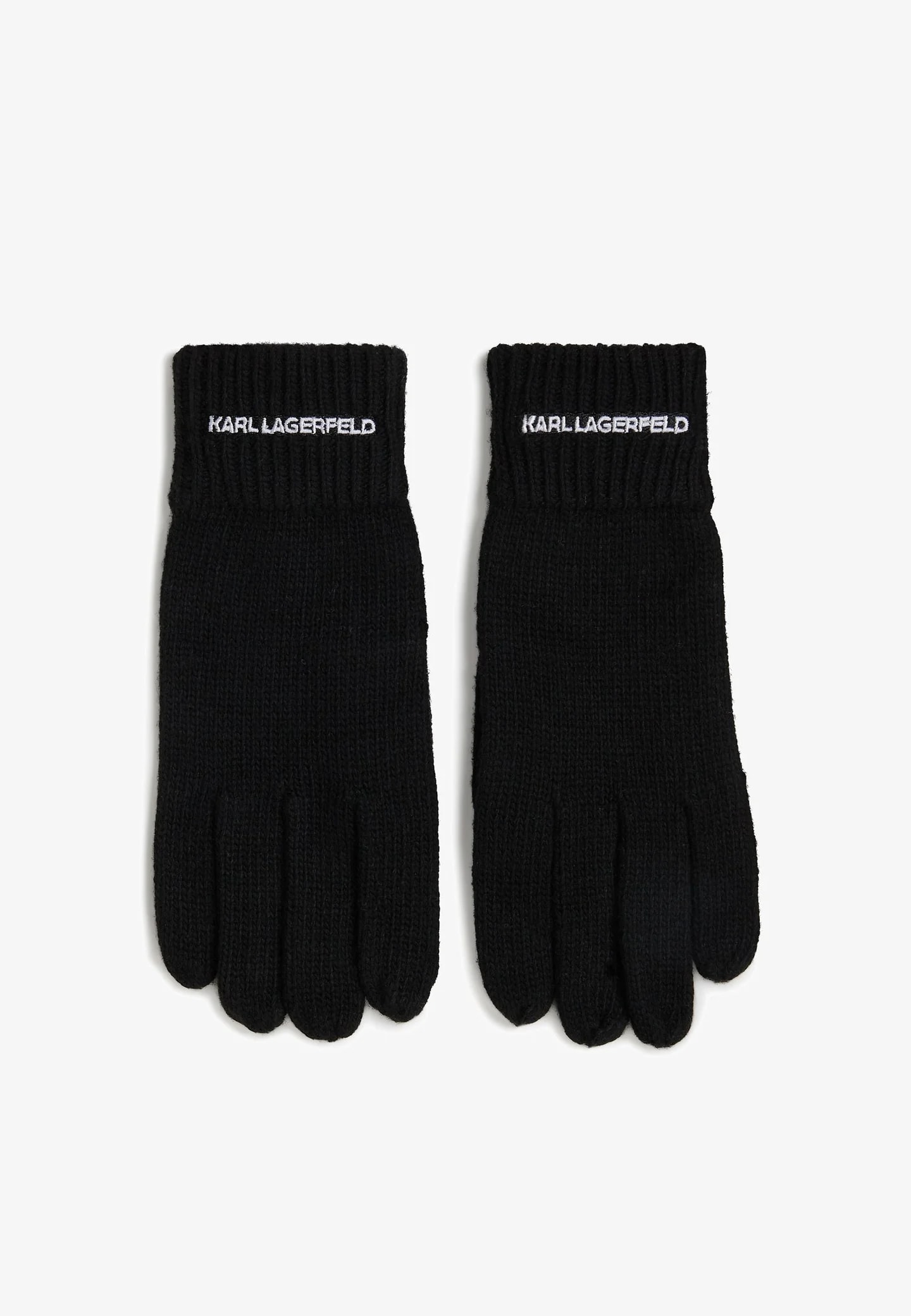 K/ESSENTIAL LOGO KNIT GLOVES – Перчатки на пять пальцев