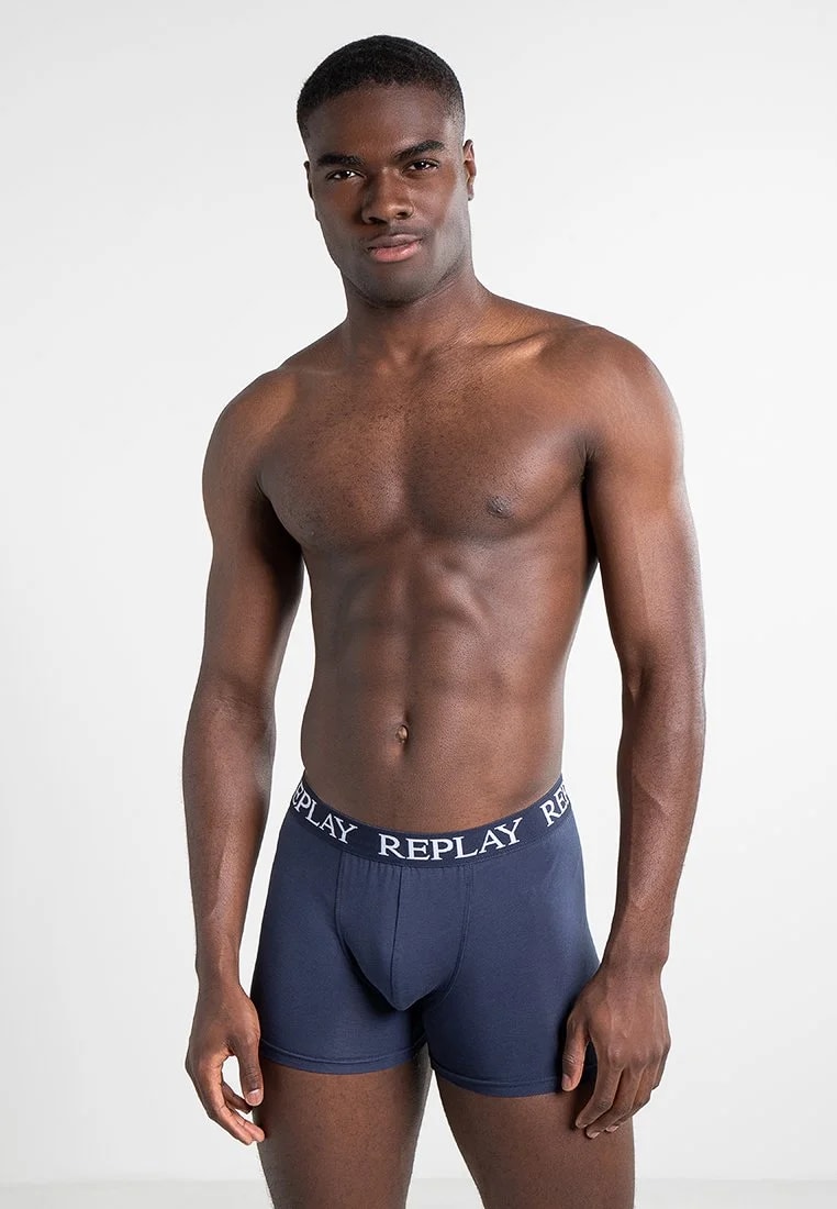 BOXER STYLE 01/C BASIC CUFF LOGO 2PCS BOX - Короткие боксеры