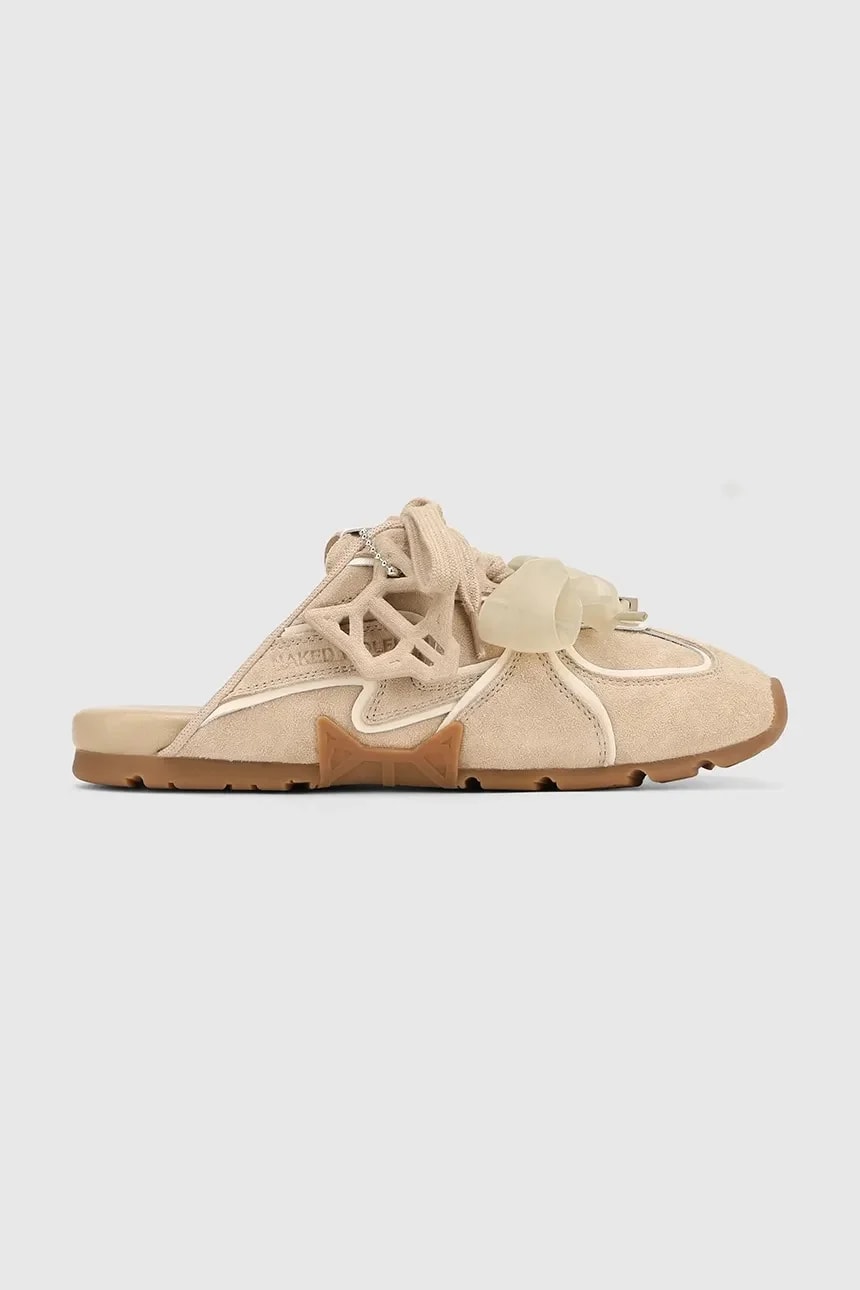 Женские замшевые тапочки Admire Off White Suede